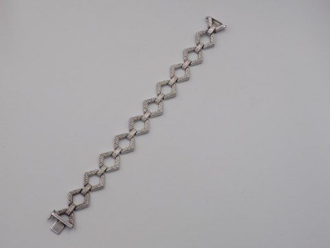 Stara piękna srebrna damska bransoletka srebro 835 VINTAGE biżuteria