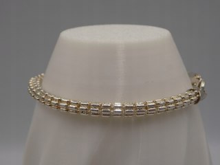 Stara piękna srebrna damska bransoletka-srebro 925 ITALY VINTAGE biżuteria