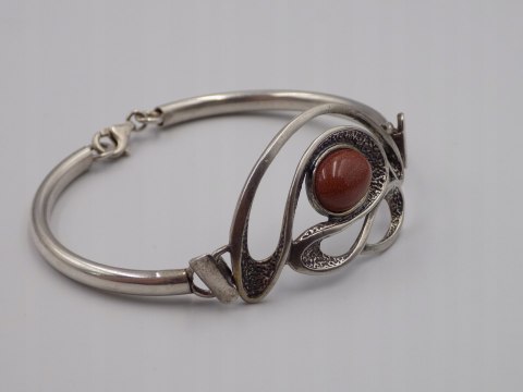 Stara srebrna bransoletka Piasek Pustyni srebro 925 VINTAGE biżuteria