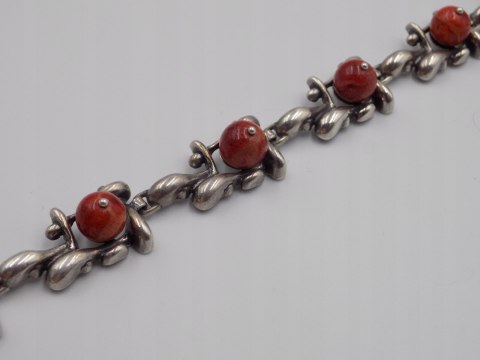 Stara srebrna damska bransoletka KORALOWIEC - srebro 925 VINTAGE biżuteria