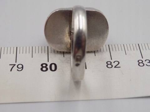 Stary damski srebrny pierścionek KORALOWIEC roz.20 srebro biżuteria VINTAGE