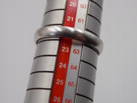 Stary damski srebrny pierścionek ONYKS czarny r.22 srebro VINTAGE biżuteria