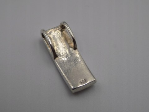 Stary piękny srebrny damski wisiorek/zawieszka CYRKONIE biżuteria VINTAGE