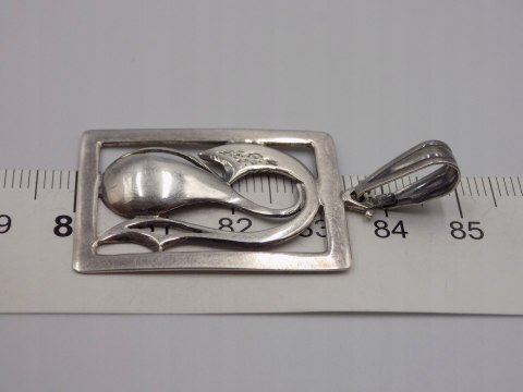 Stary srebrny ażurowy damski wisiorek/zawieszka srebro VINTAGE biżuteria