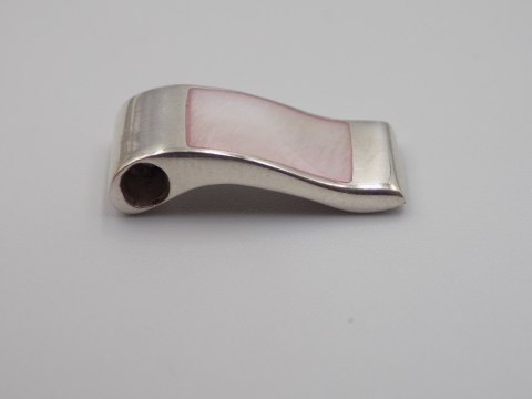 Stary srebrny damski wisiorek/zawieszka MASA PERŁOWA biżuteria VINTAGE