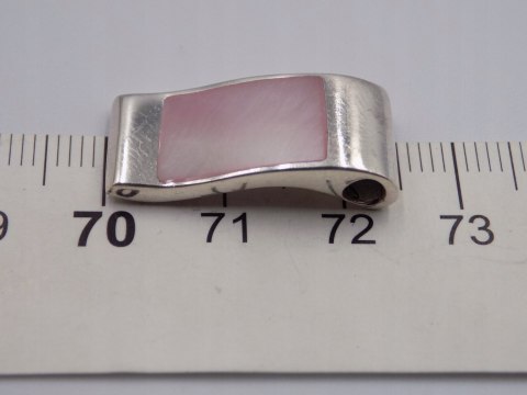 Stary srebrny damski wisiorek/zawieszka MASA PERŁOWA biżuteria VINTAGE