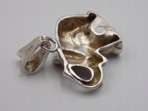 Stary, srebrny, damski wisiorek/zawieszka SŁOŃ srebro 925 VINTAGE biżuteria