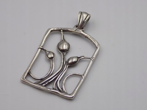 Stary srebrny damski wisiorek/zawieszka ażurowa srebro biżuteria VINTAGE