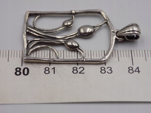 Stary srebrny damski wisiorek/zawieszka ażurowa srebro biżuteria VINTAGE