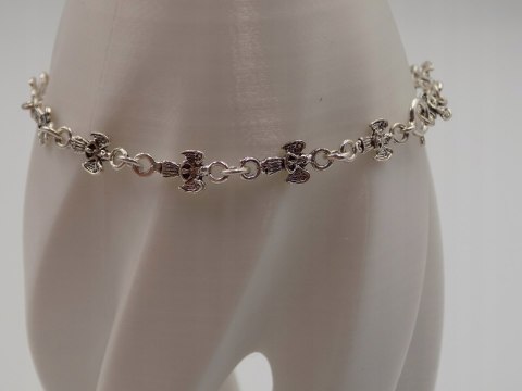 Piękna, srebrna, damska bransoletka - ANIOŁKI srebro 925 biżuteria