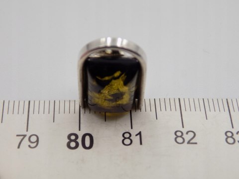 Piękne, stare, srebrne klipsy BURSZTYN - srebro 925 - VINTAGE biżuteria