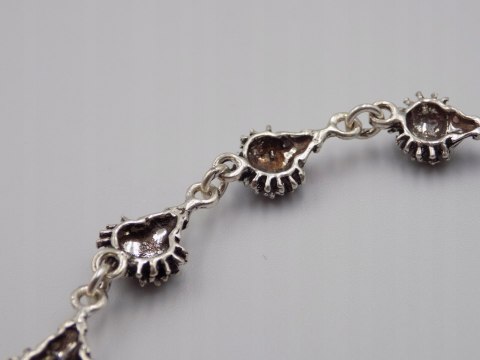 Stara piękna srebrna damska bransoletka JEŻE- srebro 925 VINTAGE biżuteria