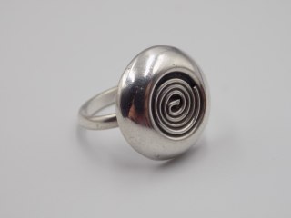 Stary damski autorski srebrny pierścionek roz. 11 srebro VINTAGE biżuteria