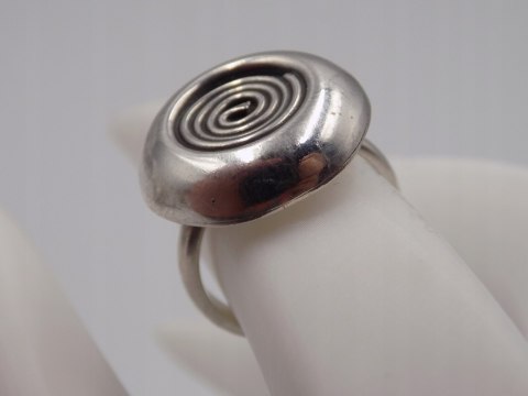 Stary damski autorski srebrny pierścionek roz. 11 srebro VINTAGE biżuteria