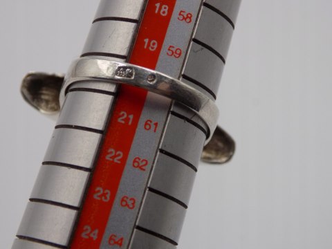 Stary, piękny, damski, srebrny pierścionek roz. 20 srebro VINTAGE biżuteria