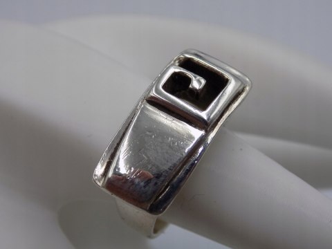 Stary, piękny, srebrny, damski pierścionek roz. 13 srebro VINTAGE biżuteria