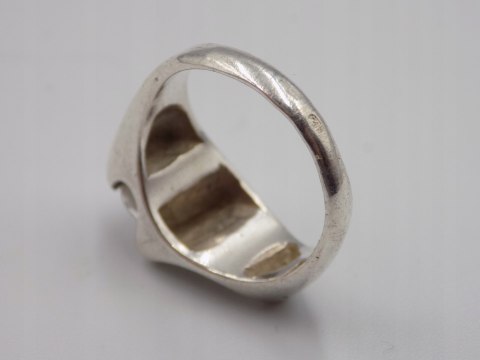 Stary piękny srebrny pierścionek CYRKONIA roz. 12 srebro VINTAGE biżuteria