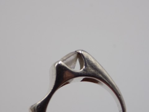 Stary piękny srebrny pierścionek CYRKONIA roz. 12 srebro VINTAGE biżuteria