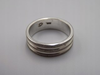 Stary, srebrny, damski, piękny pierścionek/obrączka roz. 9 srebro VINTAGE