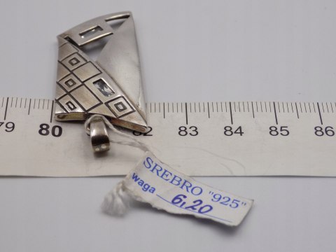 Stary, srebrny, damski wisiorek / zawieszka - srebro 925 VINTAGE biżuteria