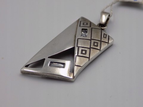 Stary, srebrny, damski wisiorek / zawieszka - srebro 925 VINTAGE biżuteria