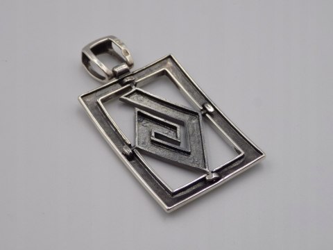 Stary, srebrny, damski, wisiorek/zawieszka srebro 925 VINTAGE biżuteria