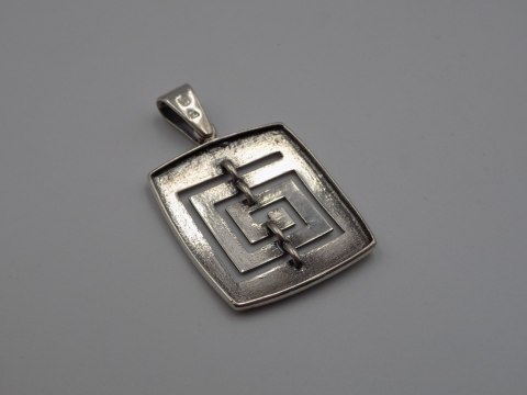 Stary, srebrny, damski wisiorek/zawieszka srebro 925 VINTAGE biżuteria