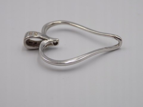 Stary, srebrny, wisiorek / zawieszka SERCE srebro 925 VINTAGE biżuteria