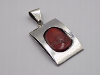 Stary, srebrny, wisiorek/zawieszka KORALOWIEC srebro 925 VINTAGE biżuteria