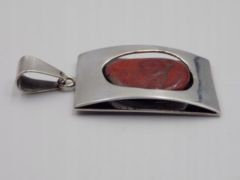 Stary, srebrny, wisiorek/zawieszka KORALOWIEC srebro 925 VINTAGE biżuteria