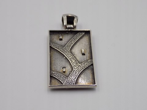 Stary, srebrny, wisiorek/zawieszka LISTKI - srebro 925 VINTAGE biżuteria