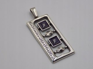 Stary, srebrny, wisiorek/zawieszka NOC KAIRU - srebro 925 VINTAGE biżuteria