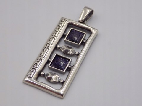 Stary, srebrny, wisiorek/zawieszka NOC KAIRU - srebro 925 VINTAGE biżuteria