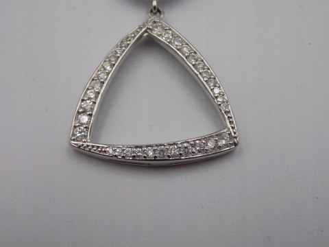 Bajeczny, duży, damski, srebrny wisiorek / zawieszka CYRKONIE - srebro 925