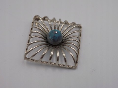 Damski, srebrny wisiorek / zawieszka niebieskie oczko, srebro 925 biżuteria