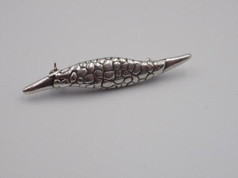 Piękna, stara, damska, srebrna broszka - srebro 925 - VINTAGE