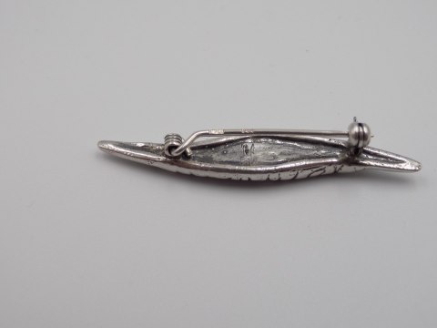 Piękna, stara, damska, srebrna broszka - srebro 925 - VINTAGE