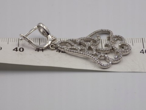 Piękne, damskie, srebrne kolczyki CYRKONIE srebro 925 zapięcie angielskie