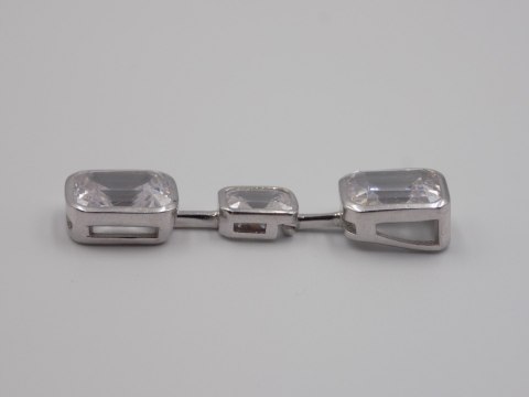 Piękny, damski, srebrny wisiorek / zawieszka CYRKONIE-srebro 925 biżuteria