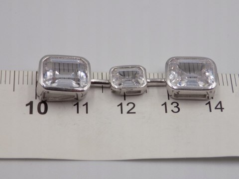 Piękny, damski, srebrny wisiorek / zawieszka CYRKONIE-srebro 925 biżuteria