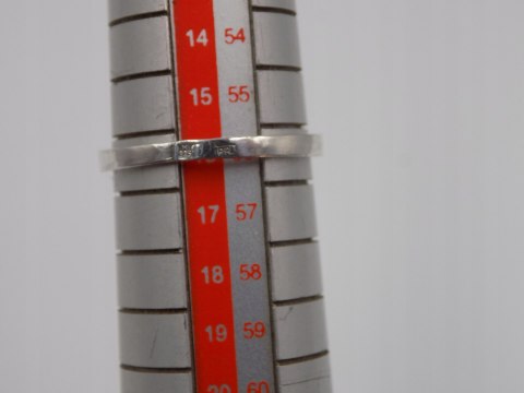 Piękny, stary, damski, srebrny pierścionek z cyrkoniami srebro 925 roz. 16