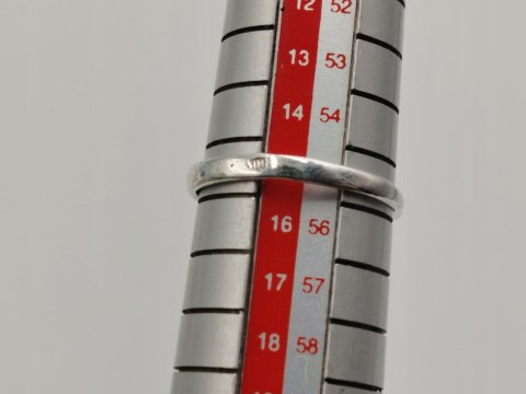 Piękny stary srebrny damski pierścionek BURSZTYN r.15 biżuteria VINTAGE