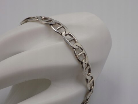 Srebrna , męska bransoletka - wzór GUCCI - srebro 925 - 22,2 cm, 19,47 g.