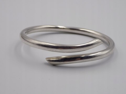 Stara, piękna, damska srebrna bransoletka KOŁO BANGLA srebro 925 biżuteria