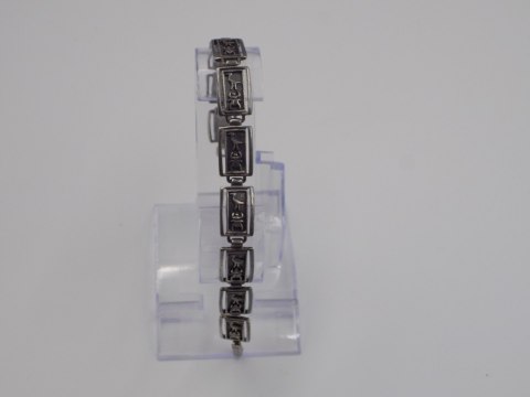 Stara, piękna, damska, srebrna bransoletka ZWIERZĄTKA - srebro 925 Vintage