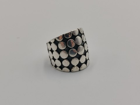 Stary piękny srebrny damski pierścionek/obrączka KÓŁECZKA r.10/11 VINTAGE