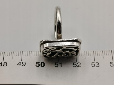 Stary srebrny damski pierścionek ażurowy r.17 srebro 925 biżuteria VINTAGE