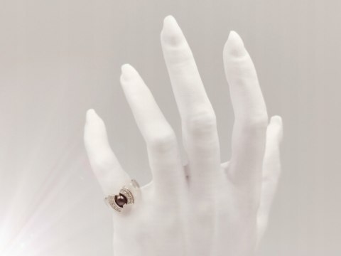 Piękny srebrny damski pierścionek PERŁA+CYRKONIE r.16 biżuteria VINTAGE