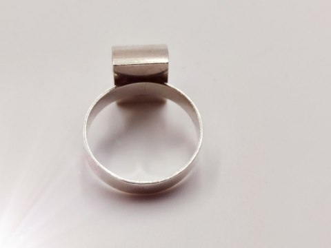 Piękny srebrny damski pierścionek "PÓŁKOLE" r.13 - VINTAGE biżuteria