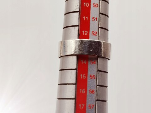 Piękny srebrny damski pierścionek "PÓŁKOLE" r.13 - VINTAGE biżuteria